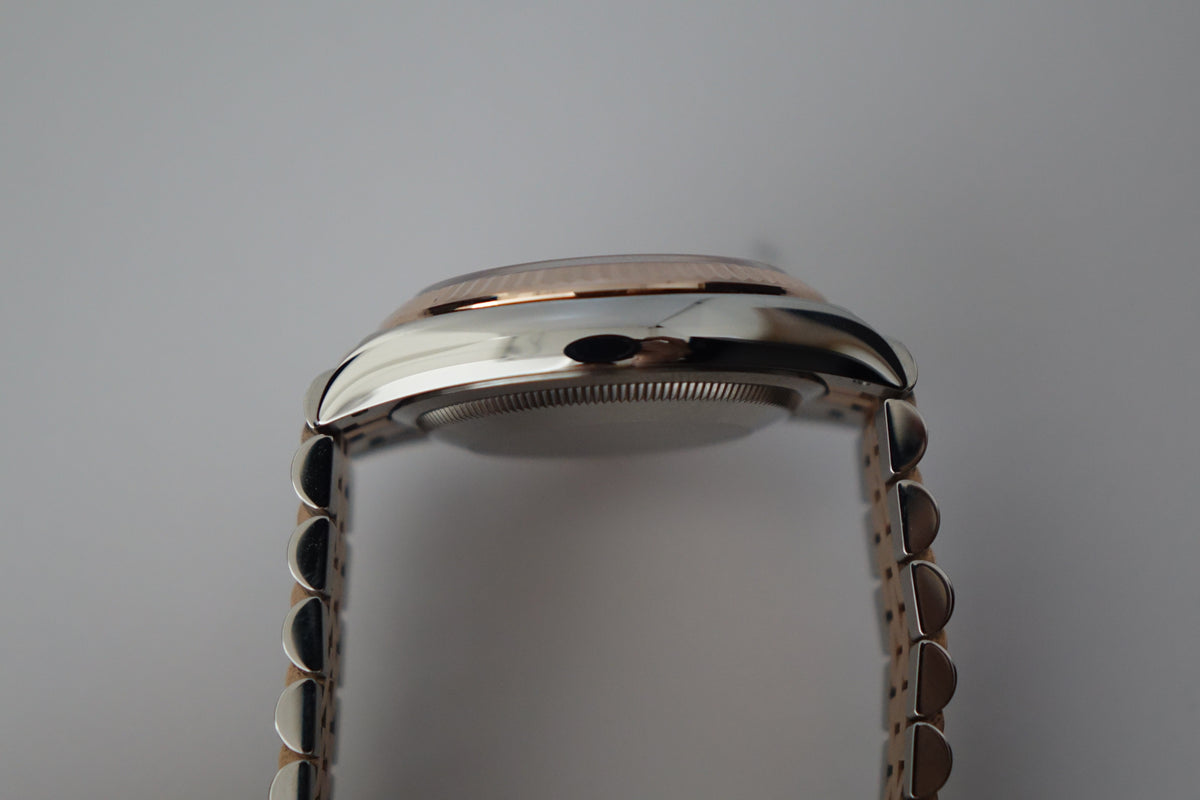 Rolex Datejust 36 Rose gold 126231 VI & XI diamond watch only
