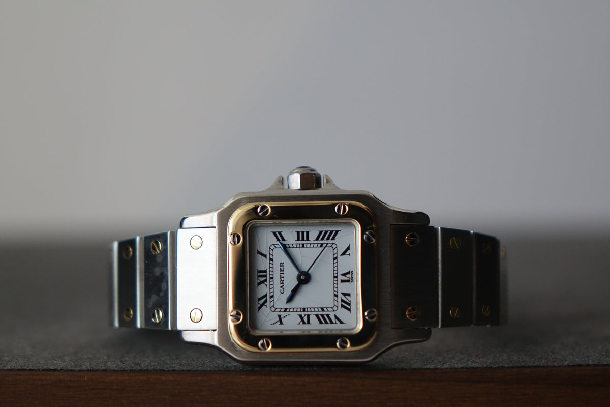 Cartier Santos Carrée SM half gold 0902 full set