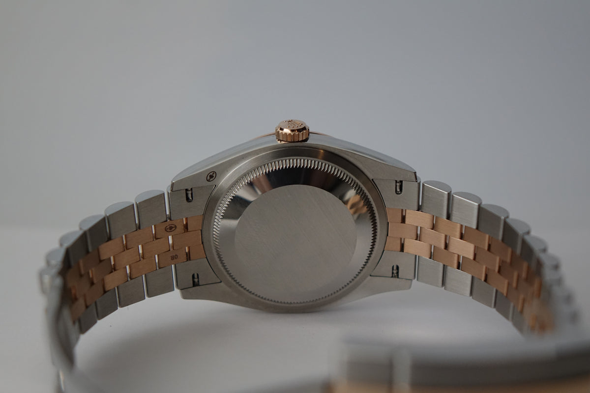 Rolex Datejust 36 Rose gold 126231 VI & XI diamond watch only