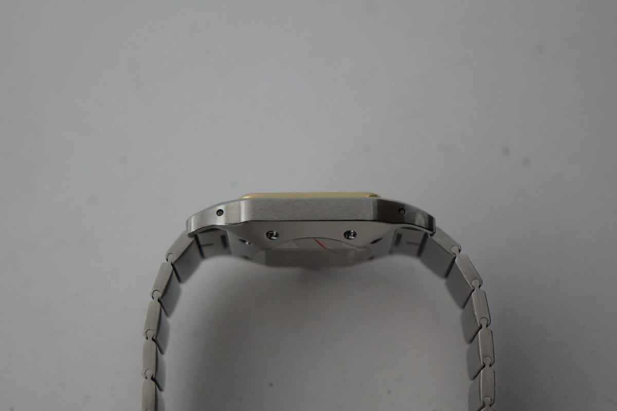 Cartier Santos Carree 2961 half gold watch only