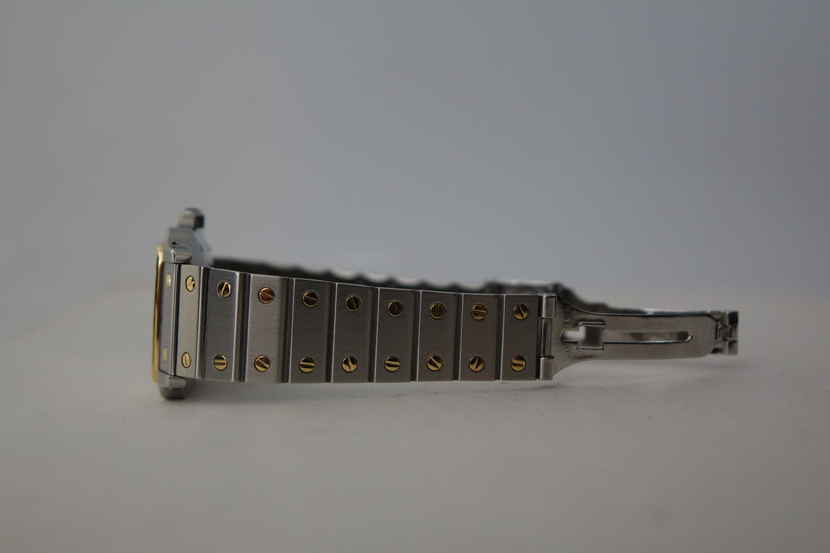 Cartier Santos Carree 2961 half gold watch only