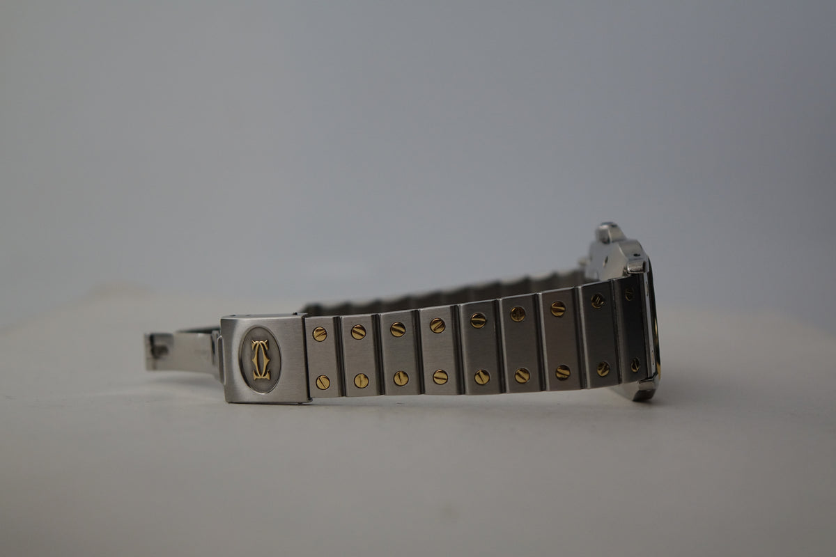 Cartier Santos Carree 2961 half gold watch only