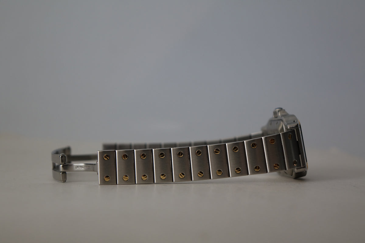 Cartier Santos Galbee 2423 half gold two tone watch only