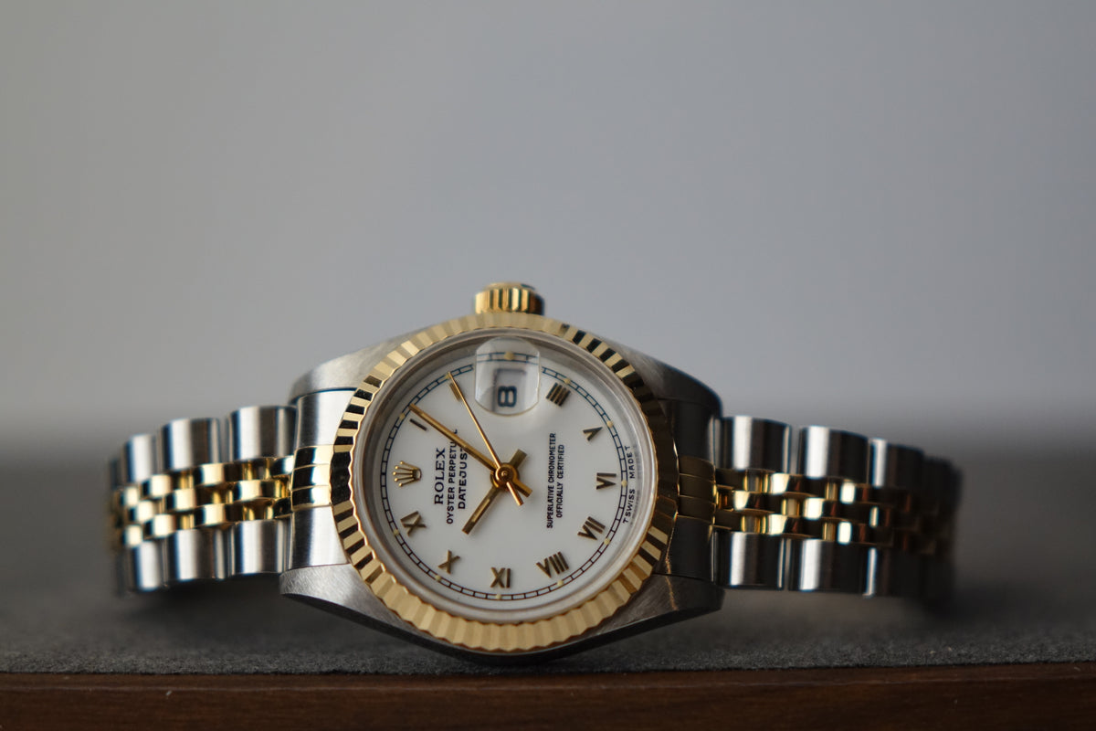 Rolex Datejust 26 69173 two tone fluted jubilee full set