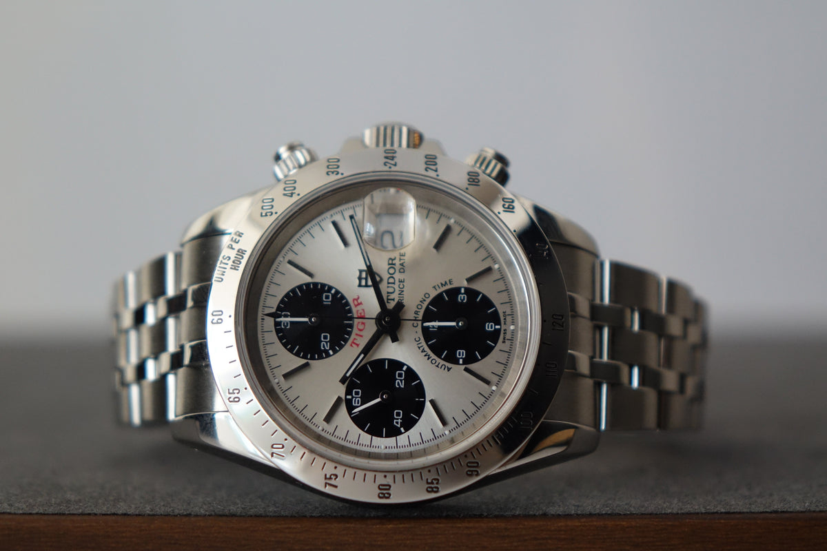 Tudor Prince Date Chrono Time 79280P Tiger full set
