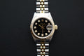 Lady Datejust 26 69173G Black 10pt diamond dial full set w tag