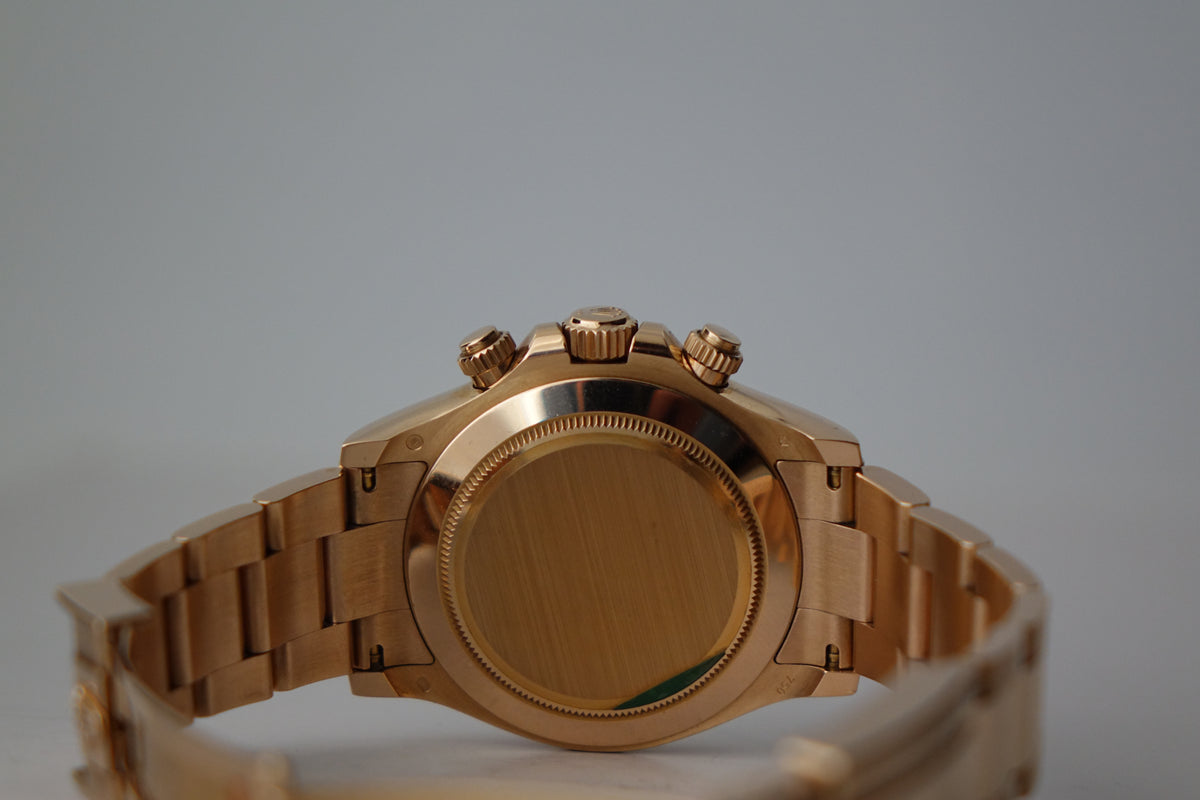 Unpolished Rolex Cosmograph Daytona 116505-002 Rose Gold full set