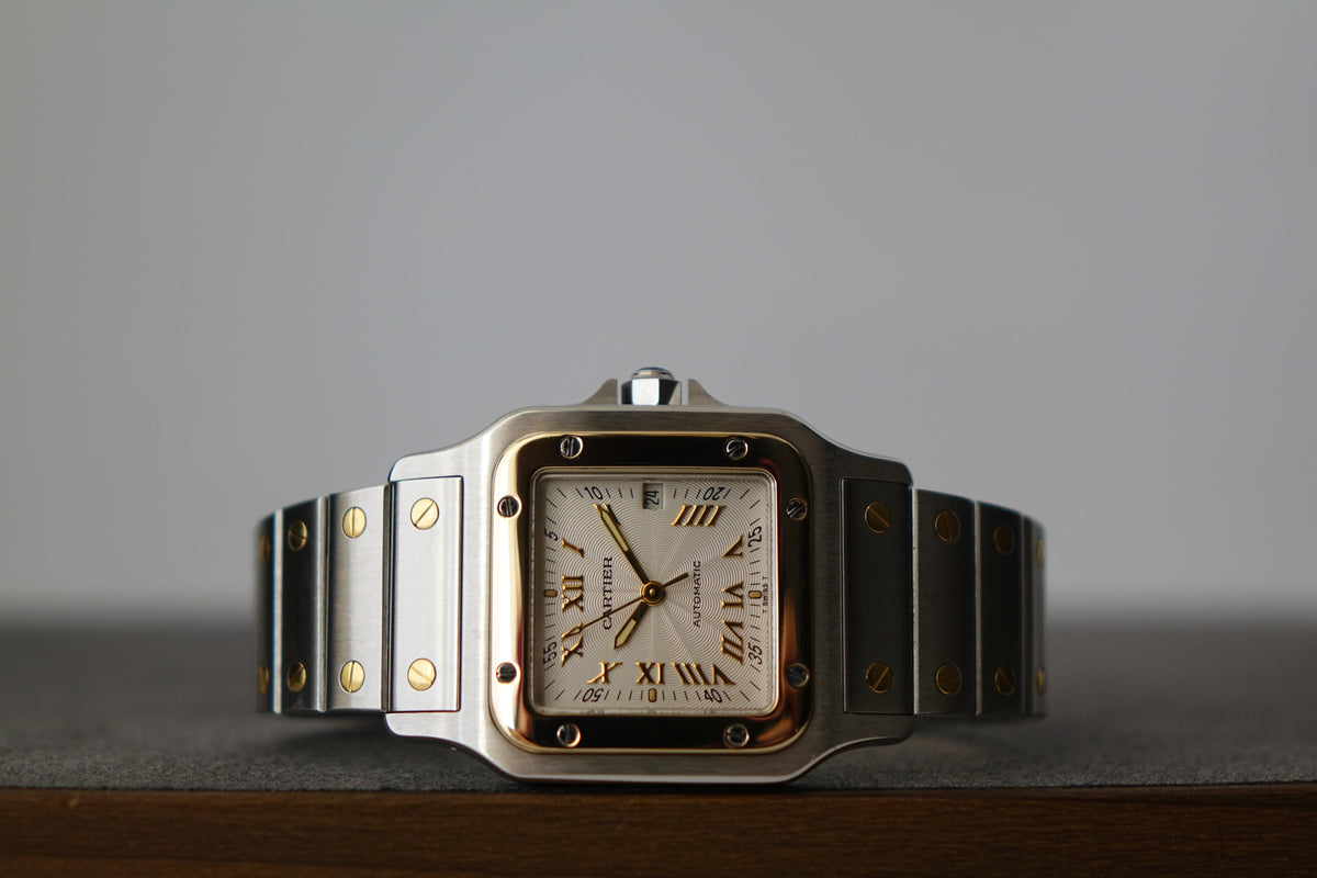 Cartier Santos Galbee W20041C4 2319 half gold anniversary dial watch only