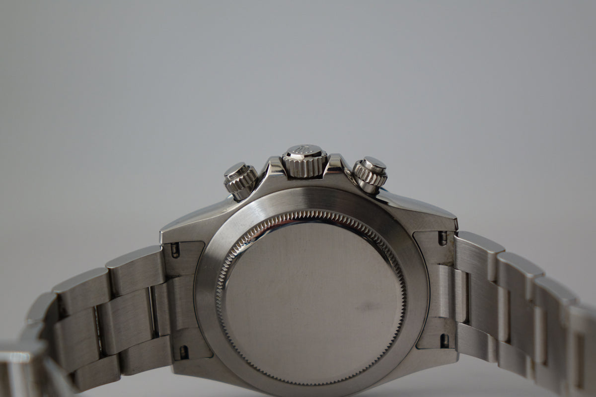 Unpolished Rolex Cosmograph Daytona 116520 black dial full set