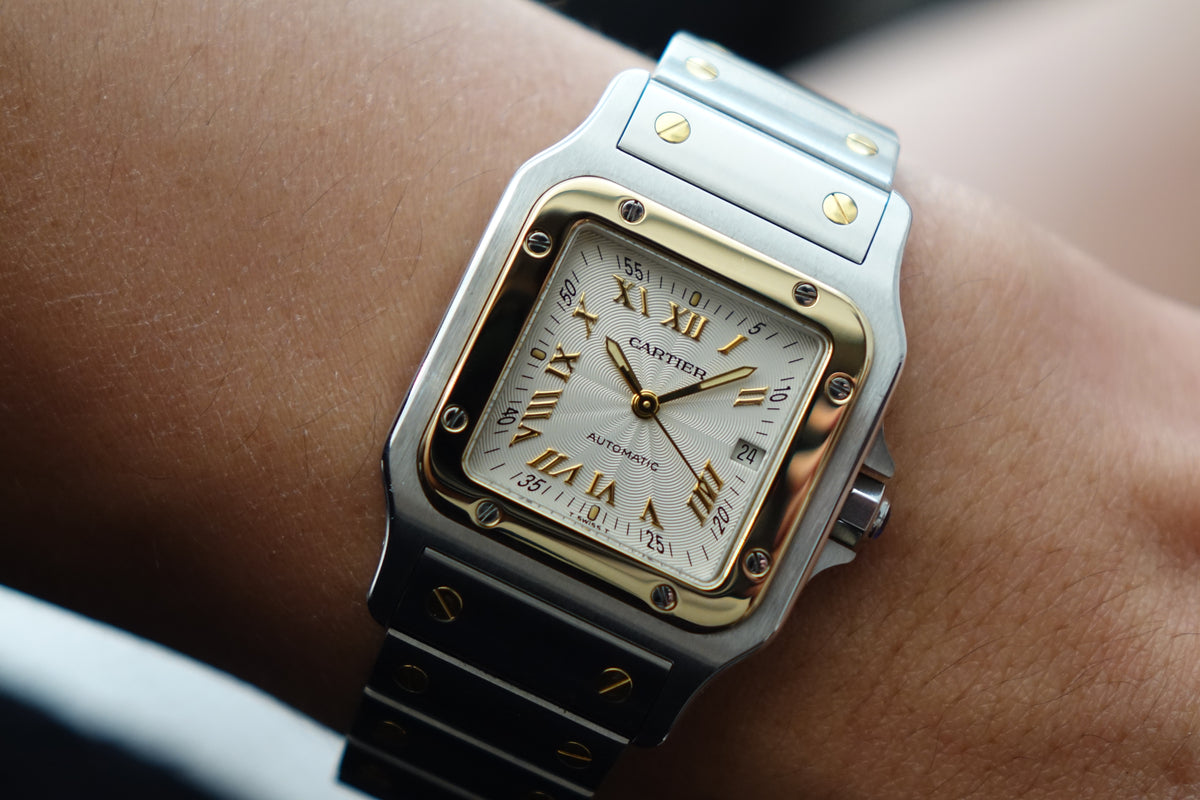 Cartier Santos Galbee W20041C4 2319 half gold anniversary dial watch only