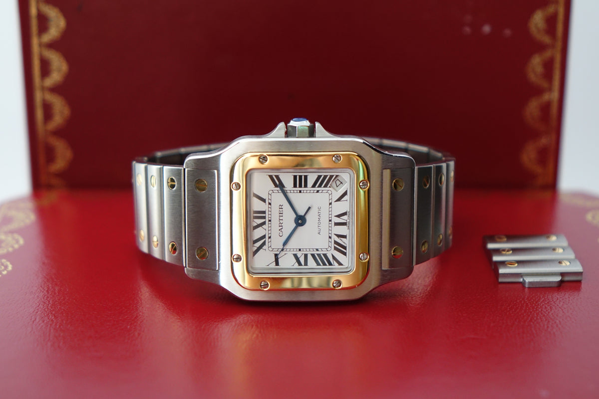 Cartier Santos Galbee 2823 W20099C4 half gold full set