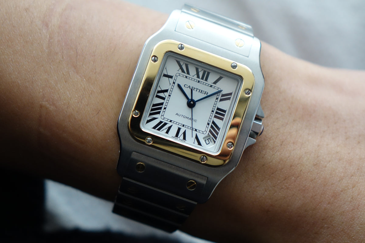Cartier Santos Galbee 2823 W20099C4 half gold full set
