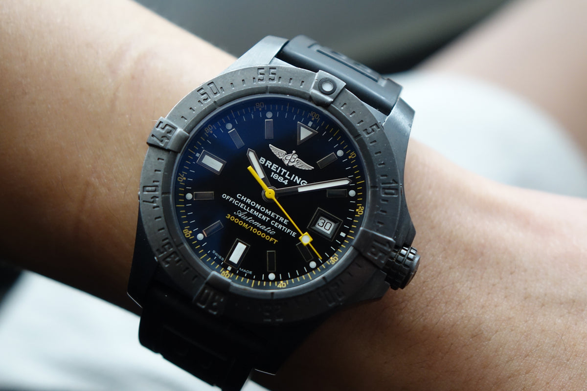 Breitling Avenger Seawolf Blacksteel M17330 limited edition full set