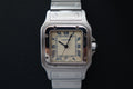 Cartier Santos Galbee LM W20018D6 1564 blue roman indices watch only