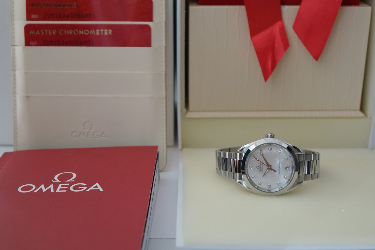 Omega Seamaster Aqua Terra 220.10.34.20.55.001 MOP dial full set