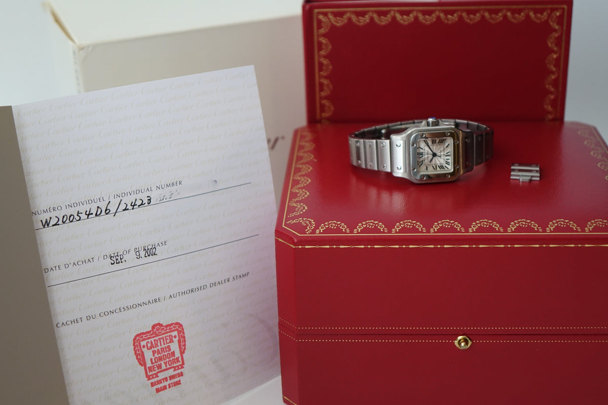 Cartier Santos Galbee W20054D6 2423 full set