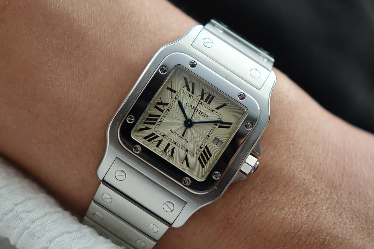 Cartier Santos Galbee W20055D6 2319 black roman full set