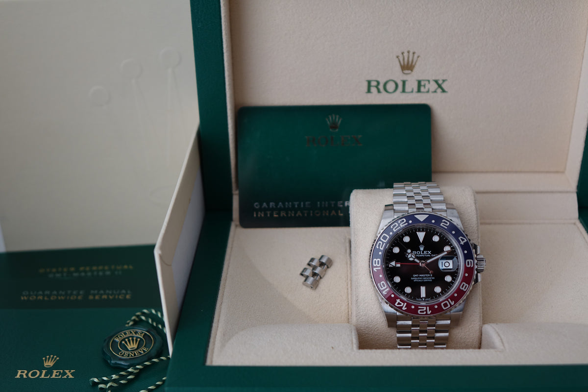 Rolex GMT Master 2 Pepsi Jubilee 126710BLRO full set