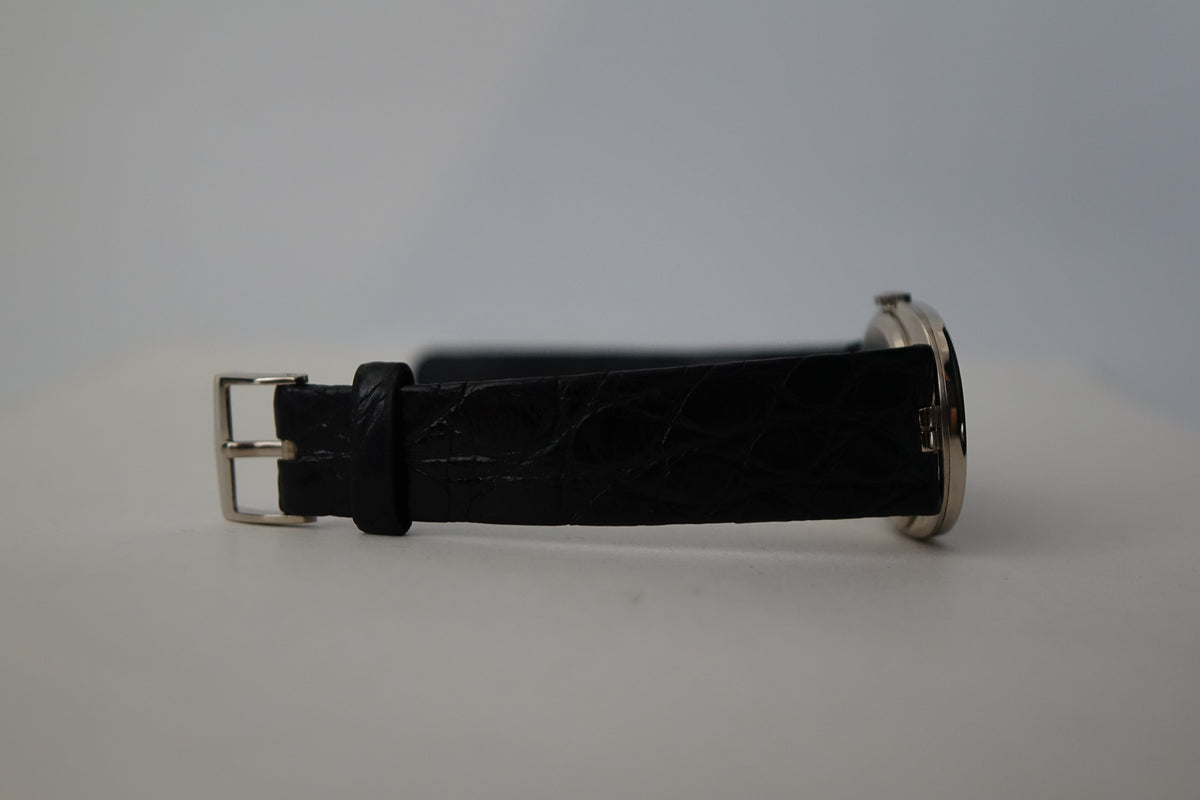Patek Philippe Ellipse 3848 18k white gold white roman dial watch only