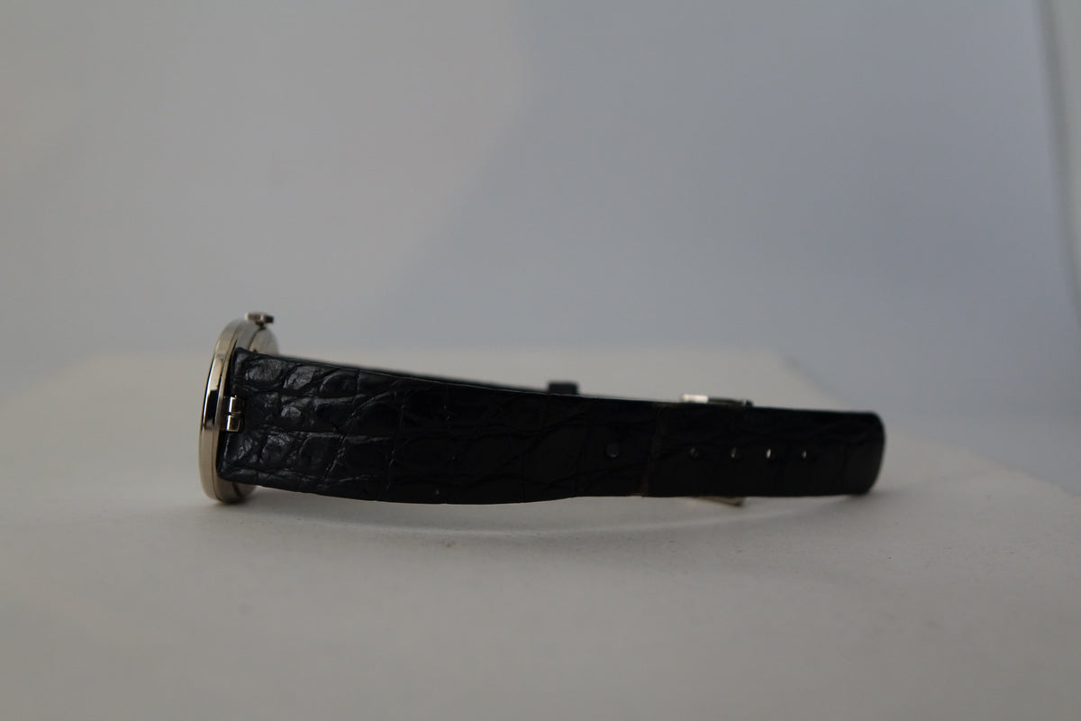Patek Philippe Ellipse 3848 18k white gold white roman dial watch only