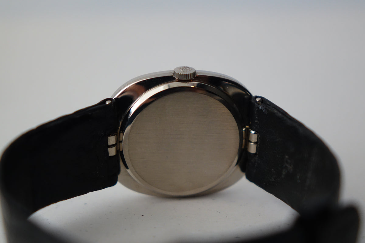 Patek Philippe Ellipse 3848 18k white gold white roman dial watch only