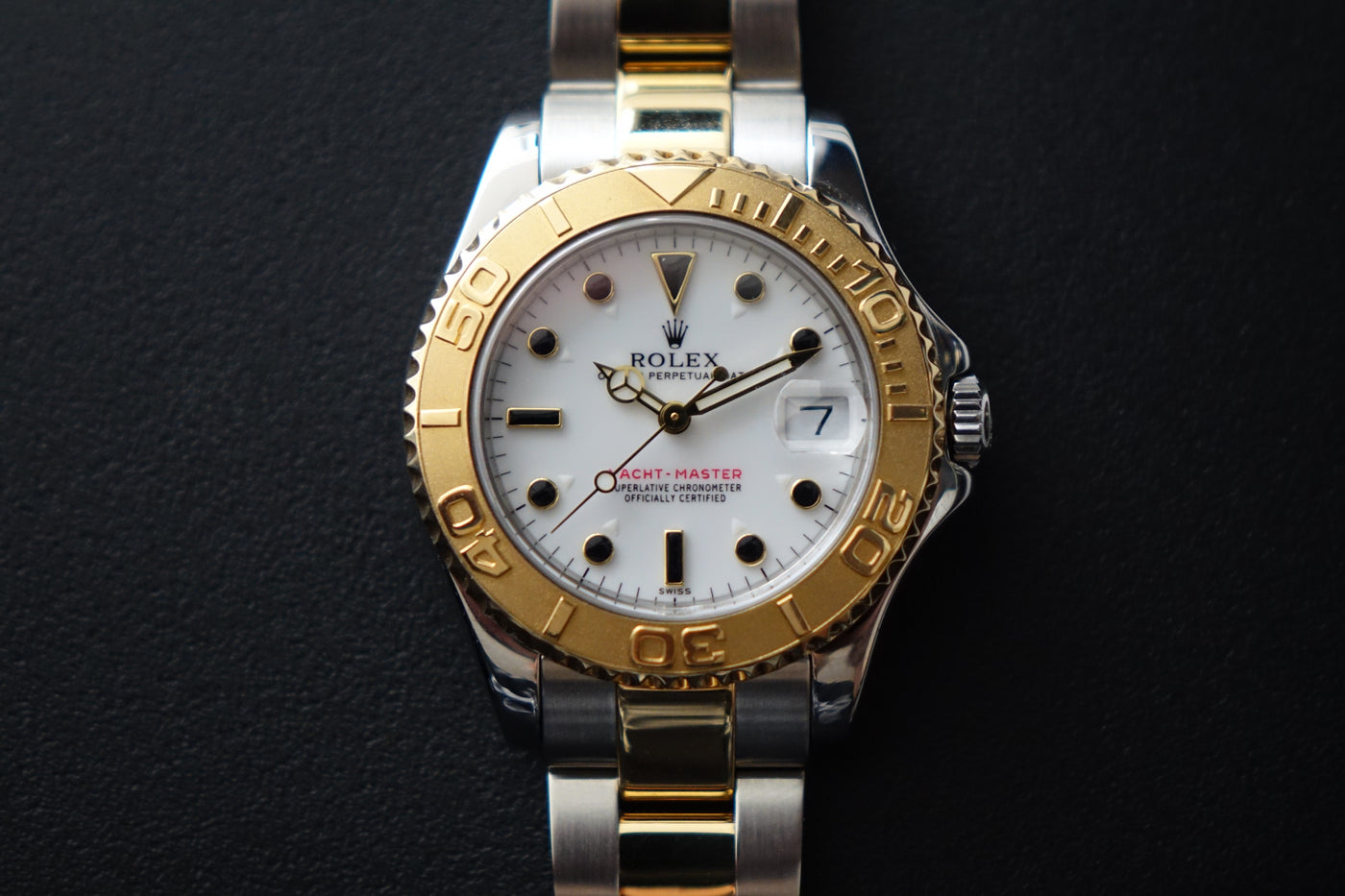 Rolex yacht master half gold discount