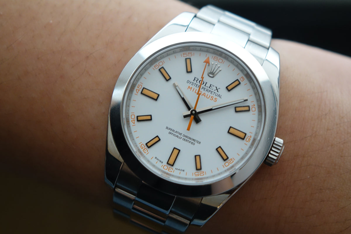 Rolex Milgauss 116400 white dial full set