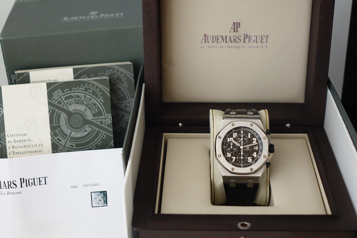 2010 Audemars Piguet Royal Oak Offshore 26020ST black theme full set