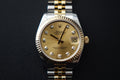 Rolex DateJust 31 178273G 10pt diamond champagne full set