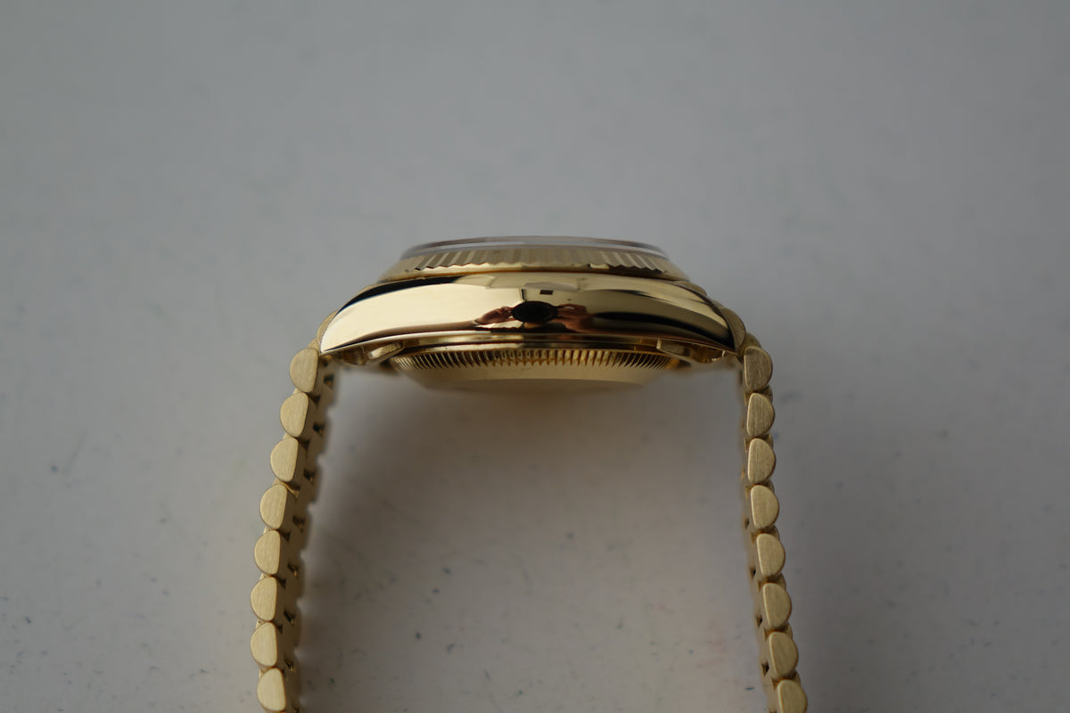 Rolex Datejust 26 Lady 69178 full gold factory champagne diamond dial watch only