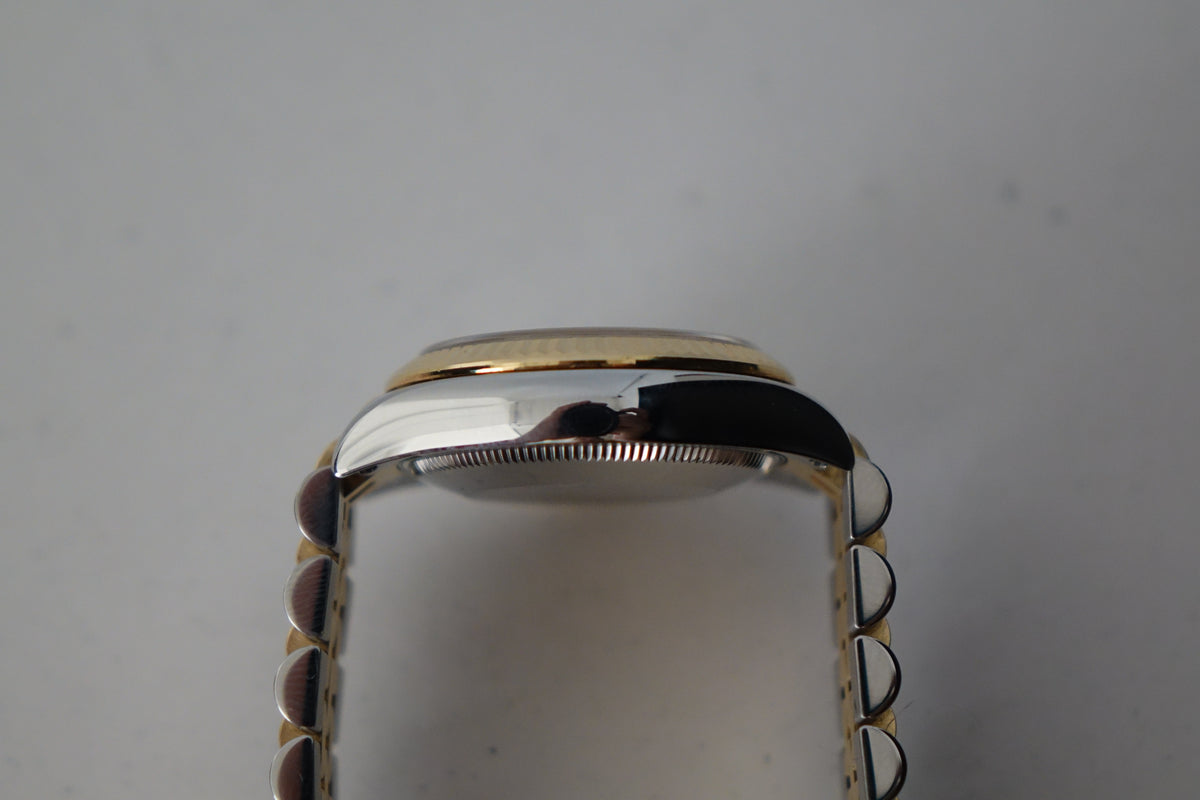 Rolex DateJust 31 178273G 10pt diamond champagne full set