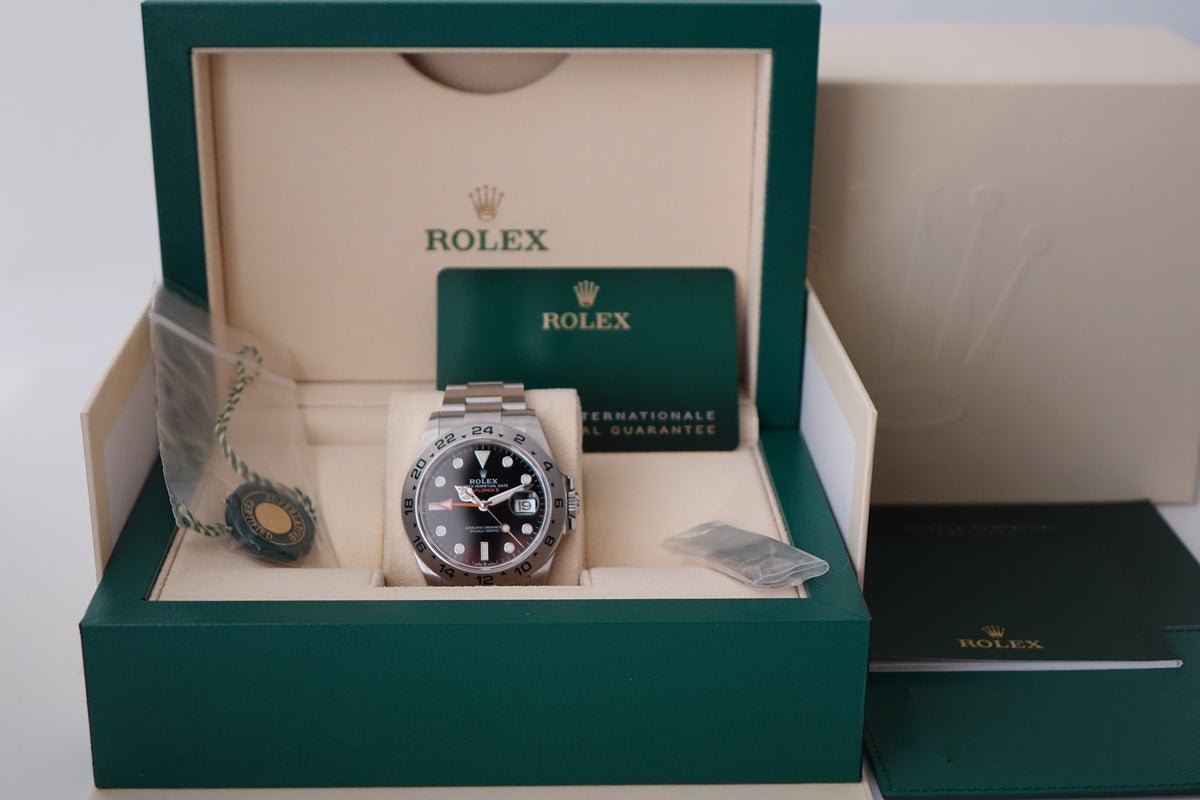 2024 Unpolished Rolex Explorer 2 226570 black dial full set