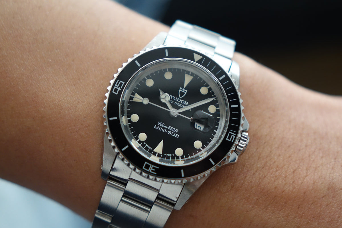 Tudor Mini sub 73090 black dial full set
