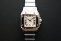 Cartier Santos Galbee SM 2423 W20054D6 black indices full set