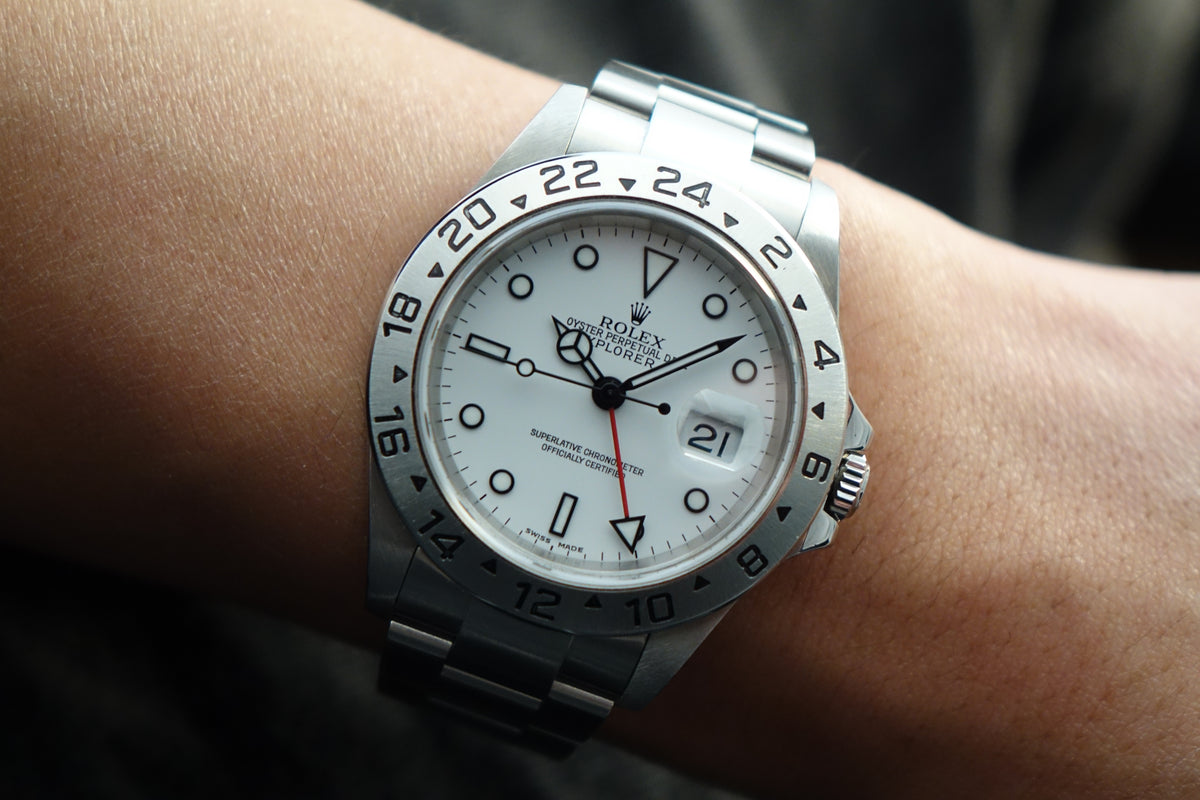 Rolex Explorer 2 16570 polar no pinhole full set