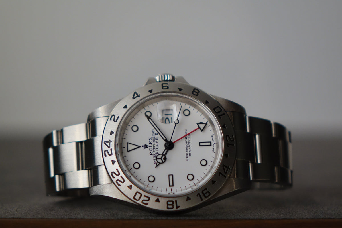 Rolex Explorer 2 16570 polar no pinhole full set