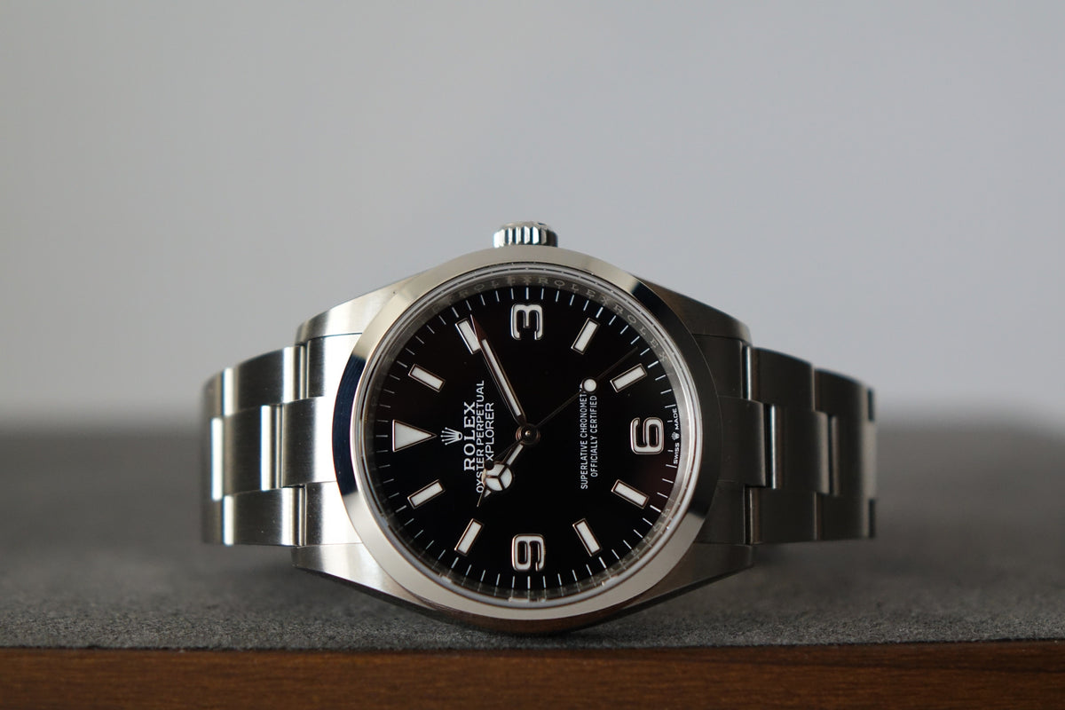 Unpolished Rolex Explorer I 124270 full set