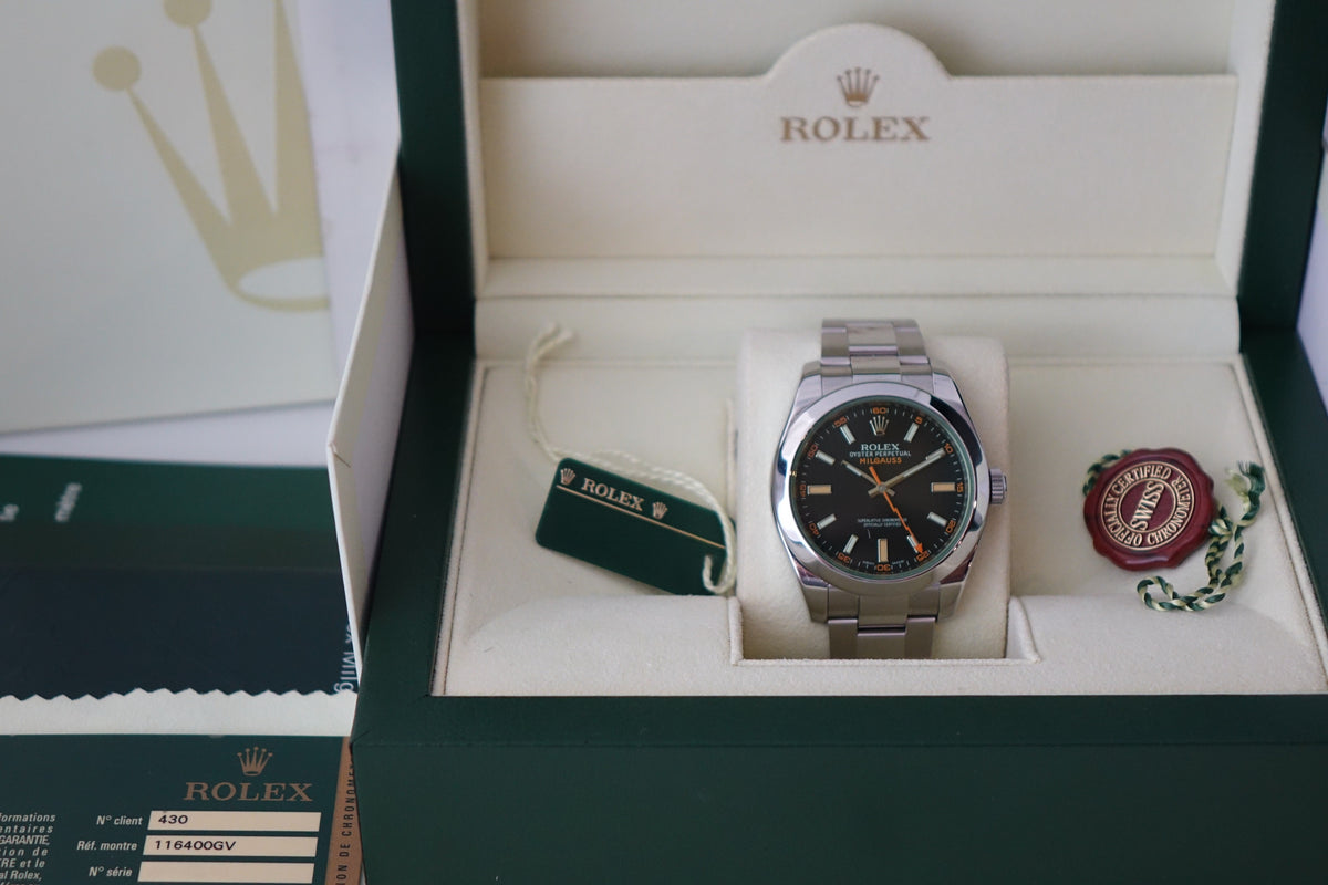 Rolex Milgauss Green 116400GV full set