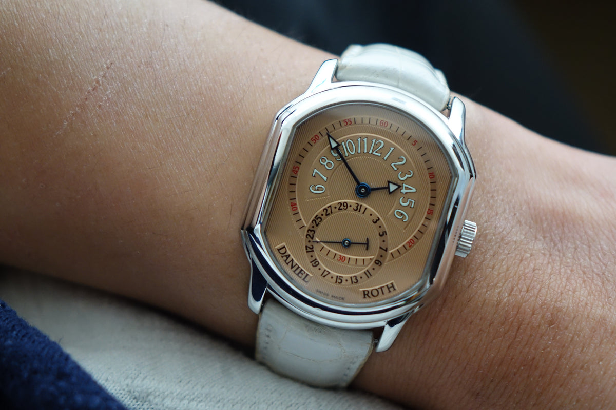 Rare Salmon Daniel Roth 807.ST retrograde watch only