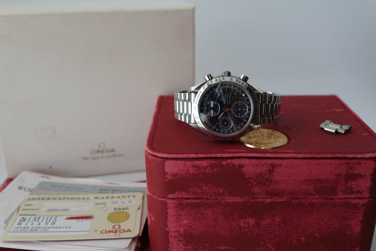 Omega Speedmaster 3521.80 blue daydate full set