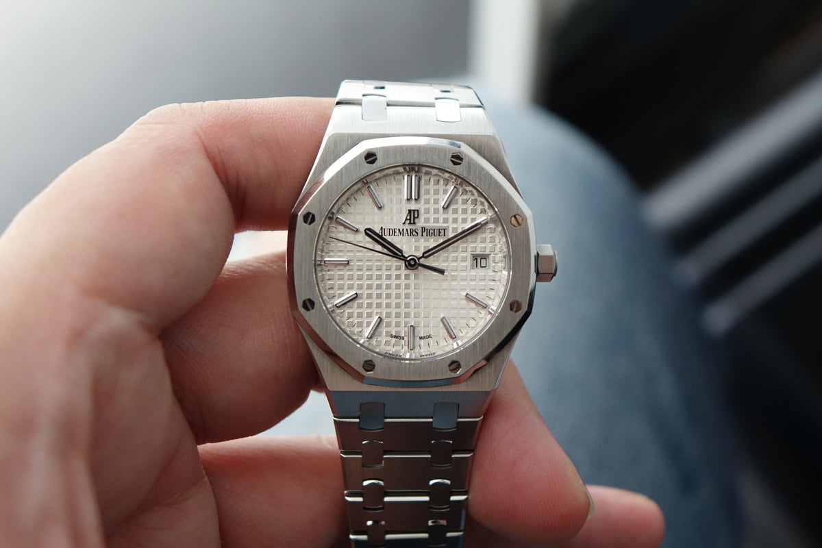 Audemars Piguet Royal Oak 34mm 77350ST.OO.1261ST.01 white dial full set