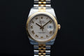NOS Rare Rolex Datejust 36 116233 Pyramid cream dial w factory stickers fullset