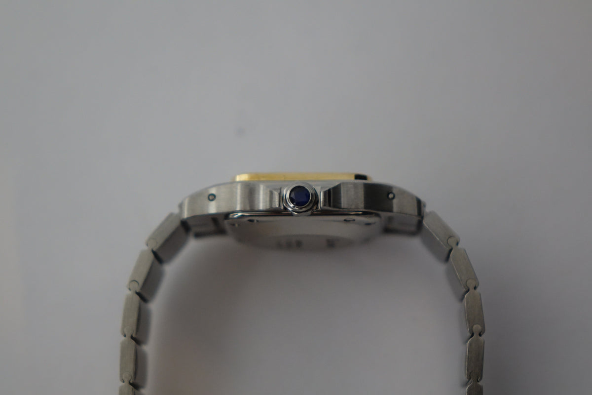 Cartier Santos Carrée SM half gold 0902 watch only