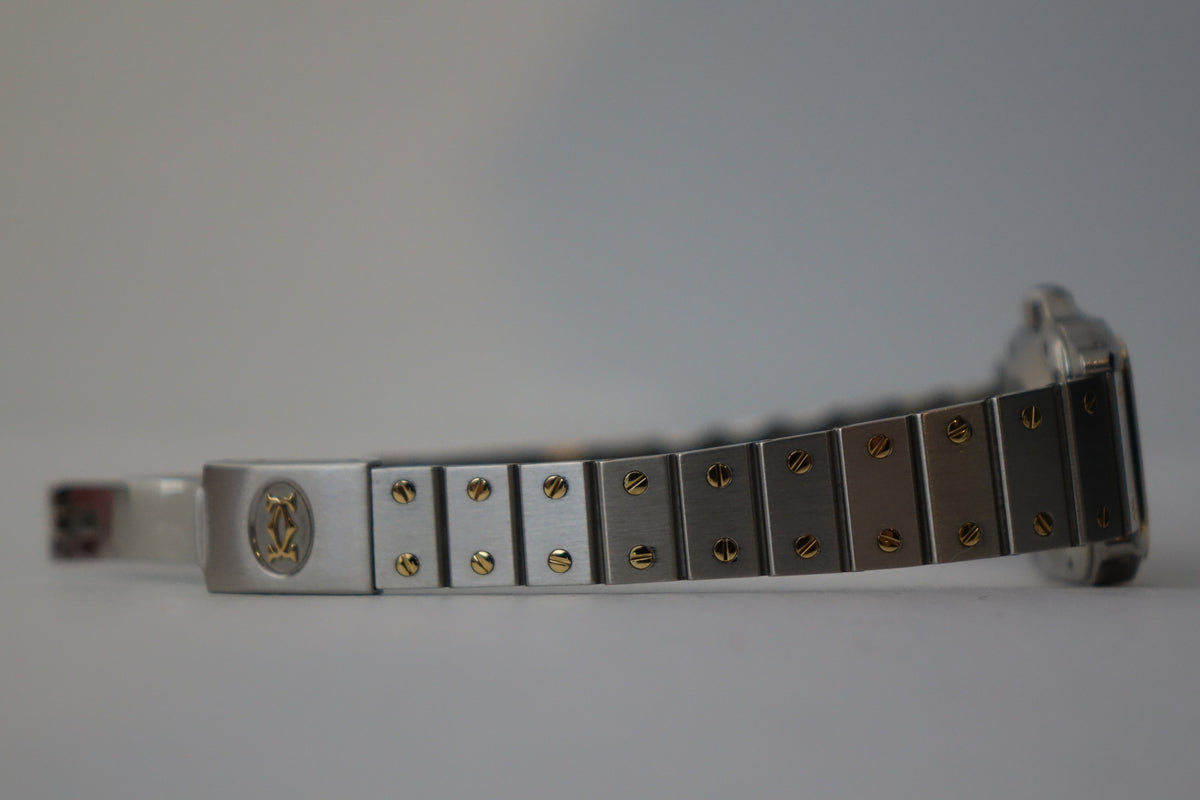 Cartier Santos Carrée SM half gold 0902 watch only
