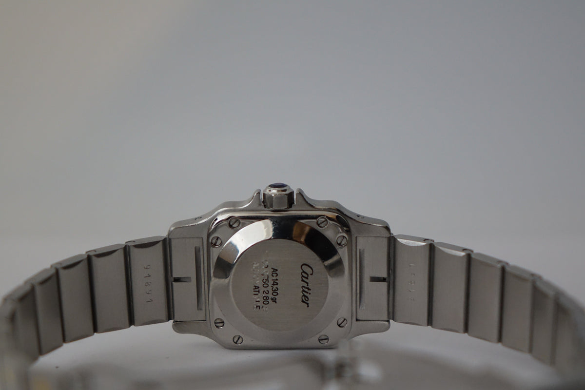 Cartier Santos Carrée SM half gold 0902 watch only