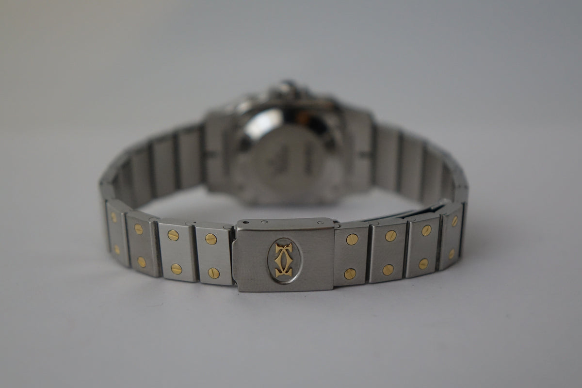 Cartier Santos Carrée SM half gold 0902 watch only