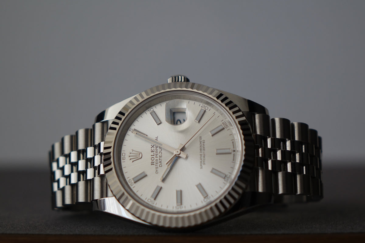 Rolex Datejust 41 126334 silver dial full set