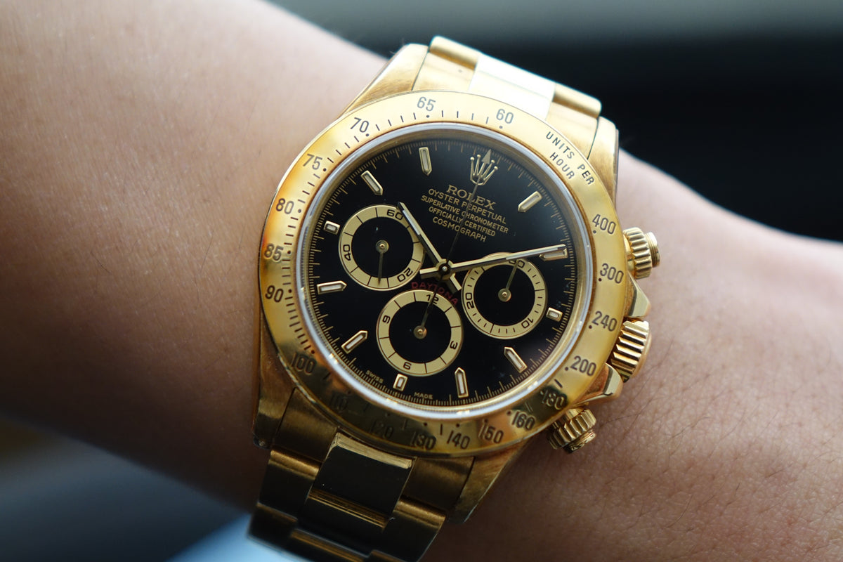 Rolex Daytona 16528 black dial w RSC Chit 2020