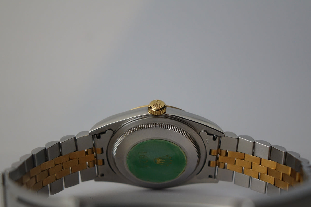 Rolex Datejust 36 16233 white computer dial baton jubilee full set