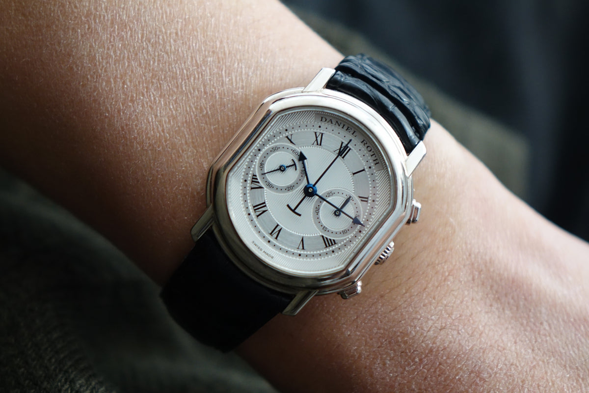 Daniel Roth Chronograph C447 18k white gold full set